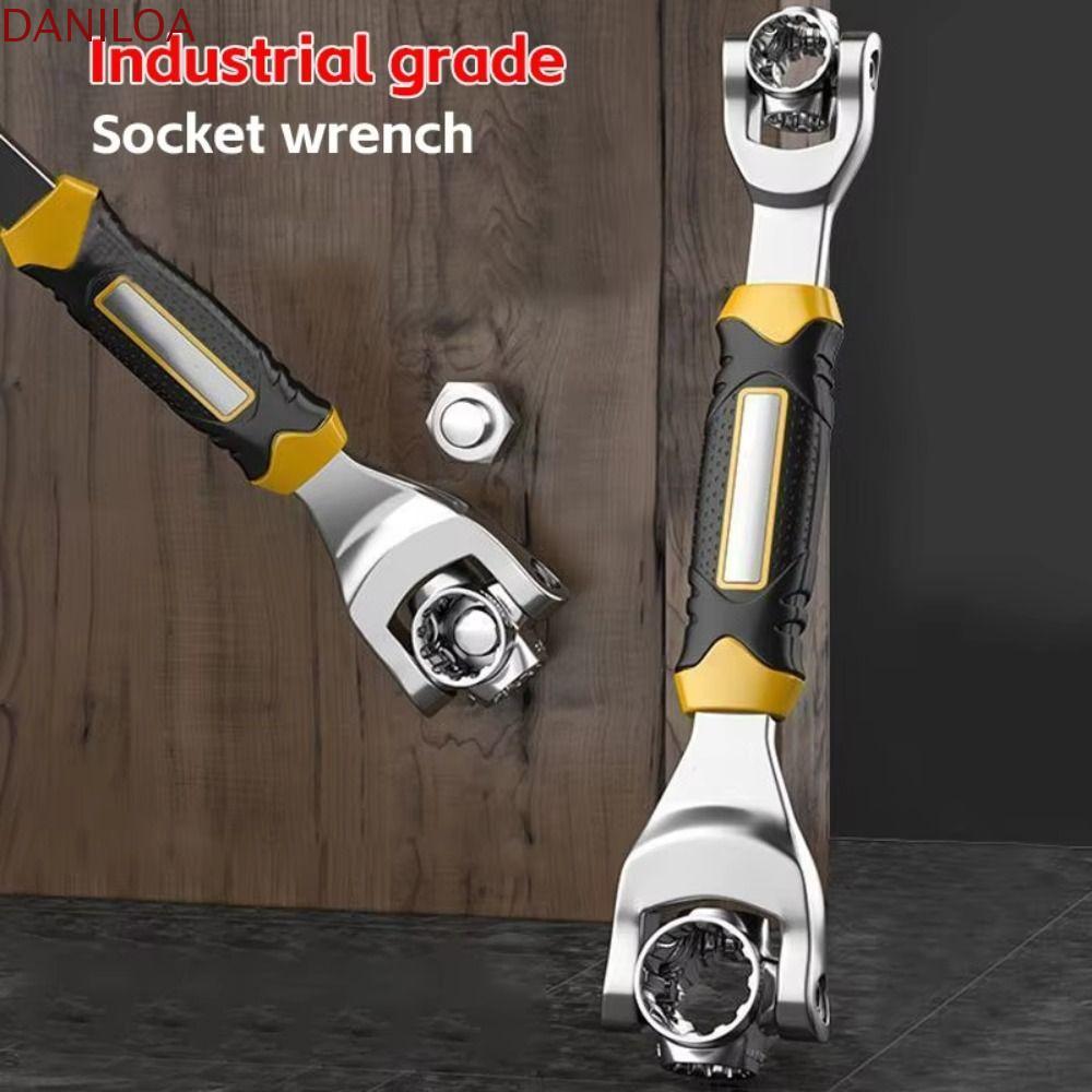 DANILOA 52-in-1 Socket Wrench, 360° Rotating Spline Bolts Sleeve ...