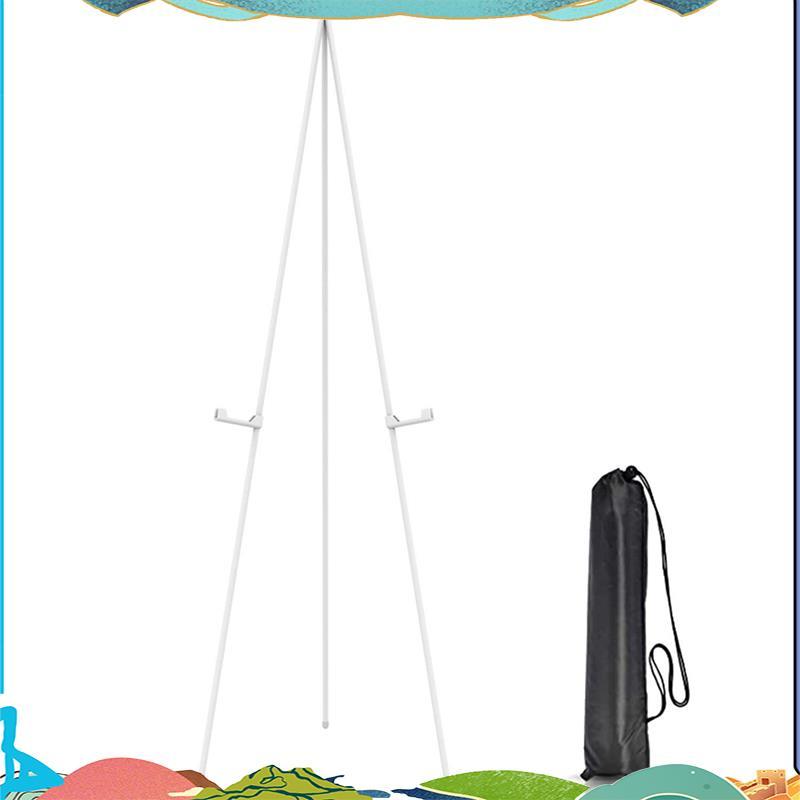 Easel Stand 63In Tall Easels Collapsable Portable Poster Easel White ...