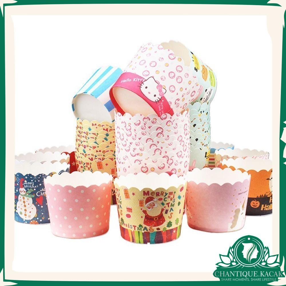 CK 50PCS Cupcake Paper Cup Muffin Wrapper Baking Cup Dessert Birthday ...