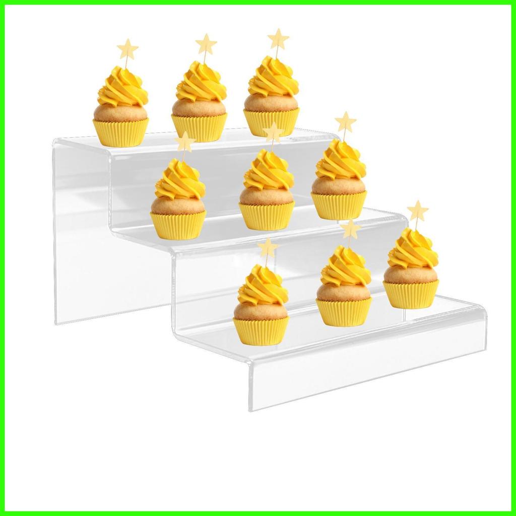 Acrylic Riser Versatile Display Shelf for Collectibles 2/3 Steps ...