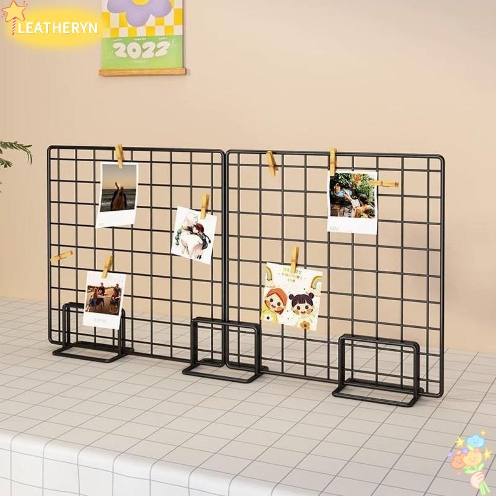 LEATHERYN Storage Rack, Grid Frame with Base Display Rack, Creative ...