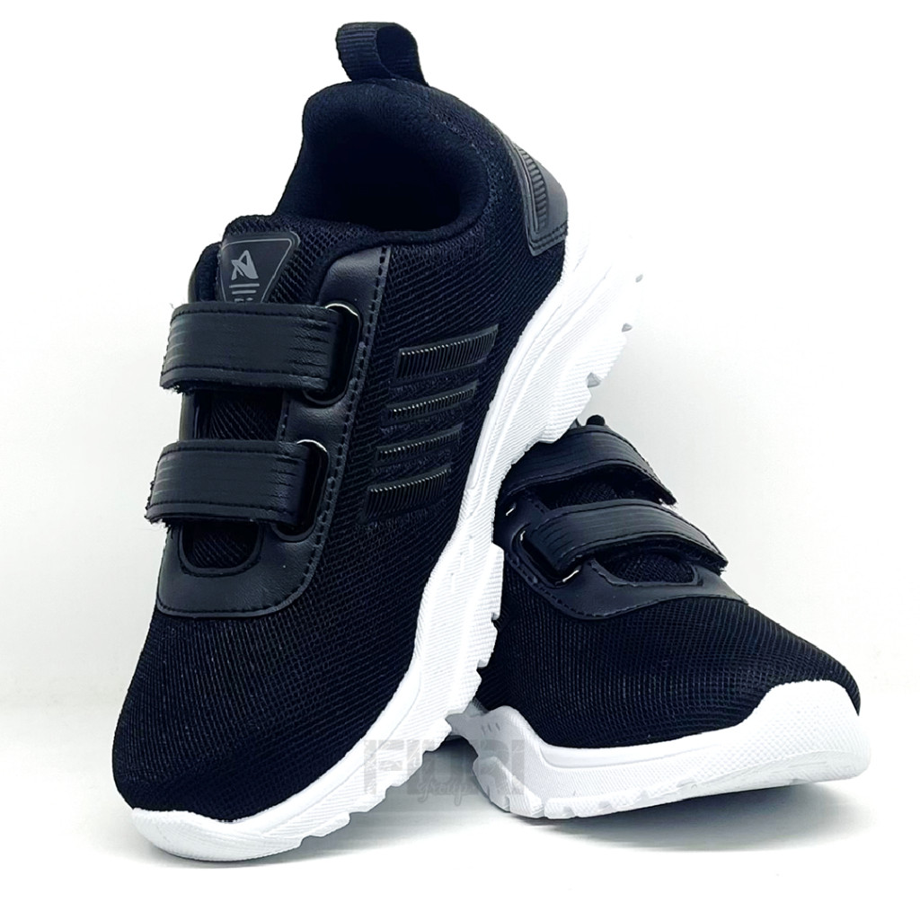 Pro Att - Mcl 31-38 - Sepatu Perekat Sneakers Kets Sekolah Olahraga Anak SD SMP SMA - Hitam Putih - Gambar 4
