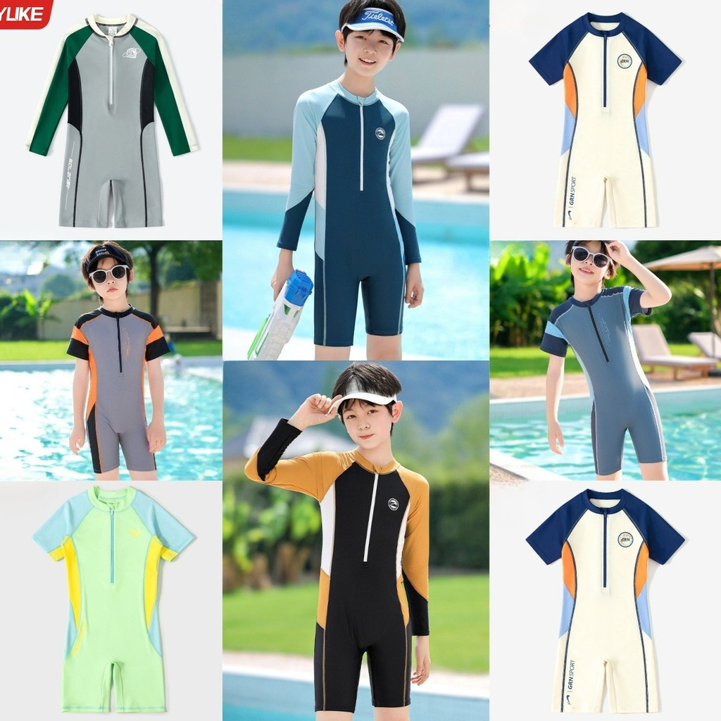 Children Swimsuit Boy One-Piece Swimsuit Yuke Children Swimsuit Boy One ...