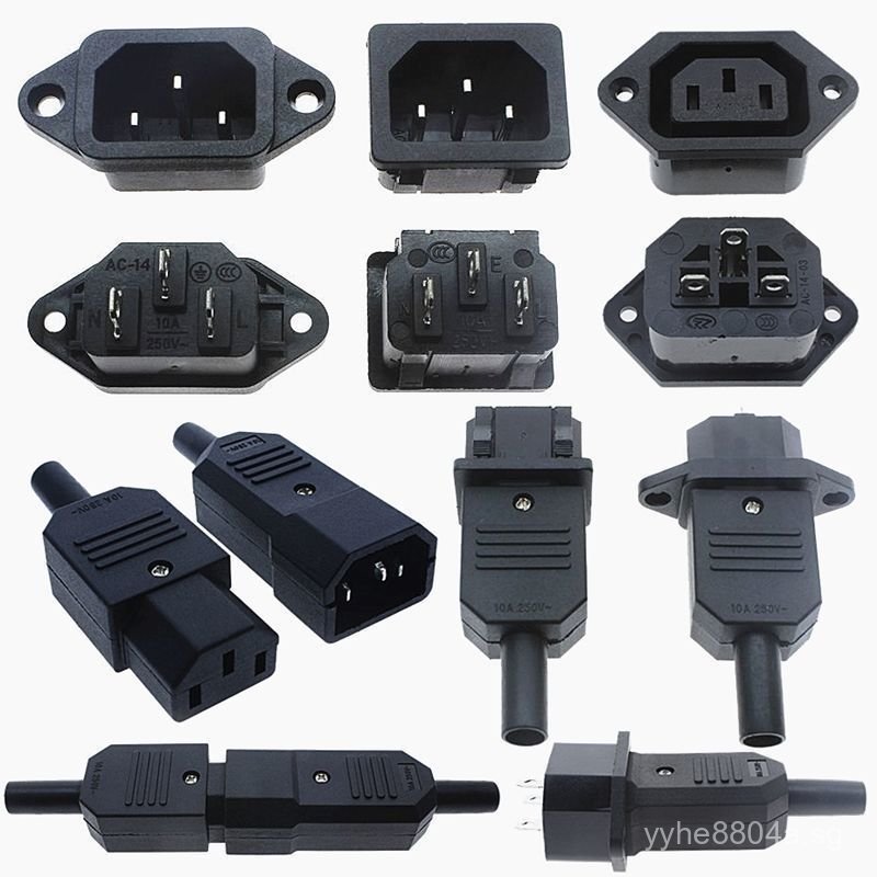 Electric Vehicle Computer Rice Cooker Pin Plug Socket Three-Hole Three ...