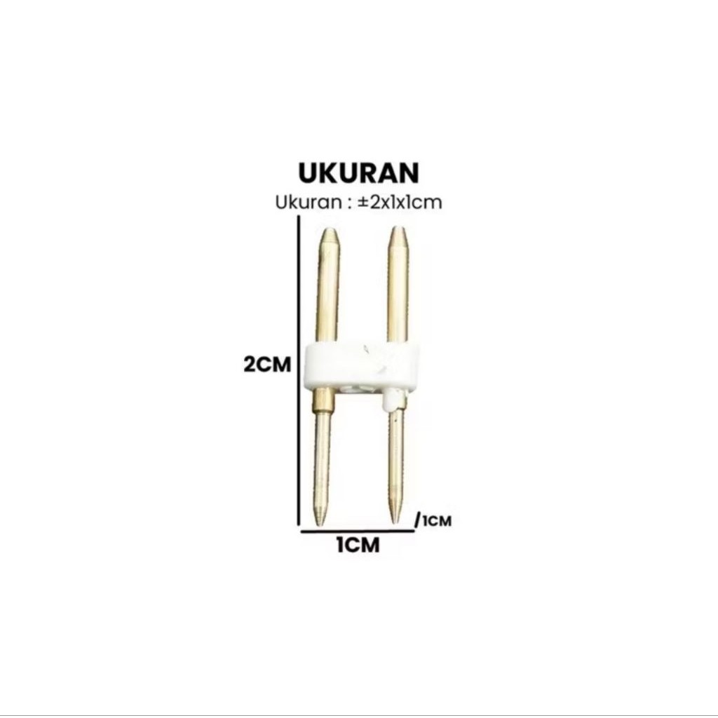 1PCS Pin Jarum Sambungan Strip Socket Lampu Led Neon Konektor Soket Strips Kabel Lamp A121 - Gambar 4