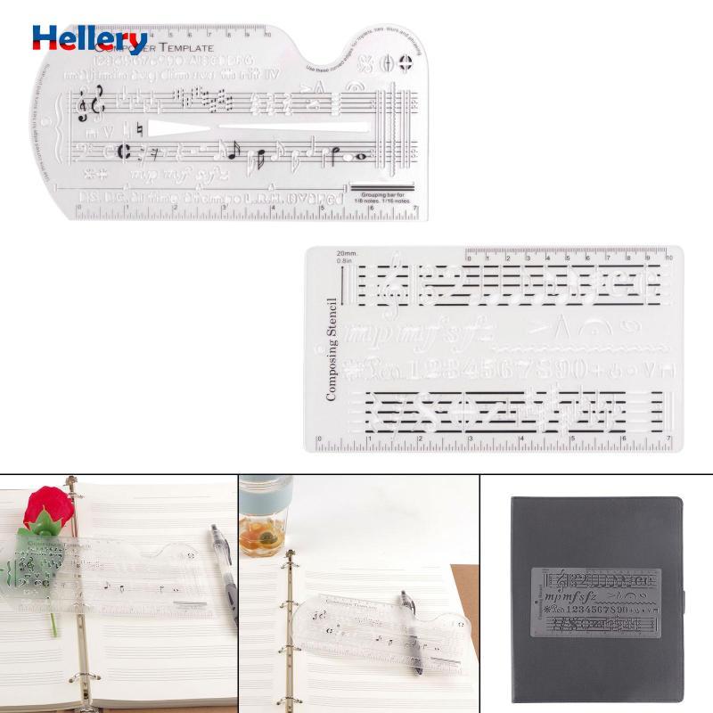 [Hellery] Composing Template Stencil for Musical Notes Symbols ...