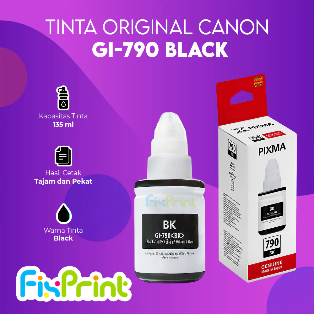 FixPrint Cartridge Tinta Canon PG-745s CL-746s Original 745s 746s Small Black Color For Printer iP2870S MG2570s MG2577s TR4570s TR4670s TS307 TS207 MG2470 Tinta GI-790 790 Printer Canon G1010 G2010 G3010 G4010 - Gambar 4