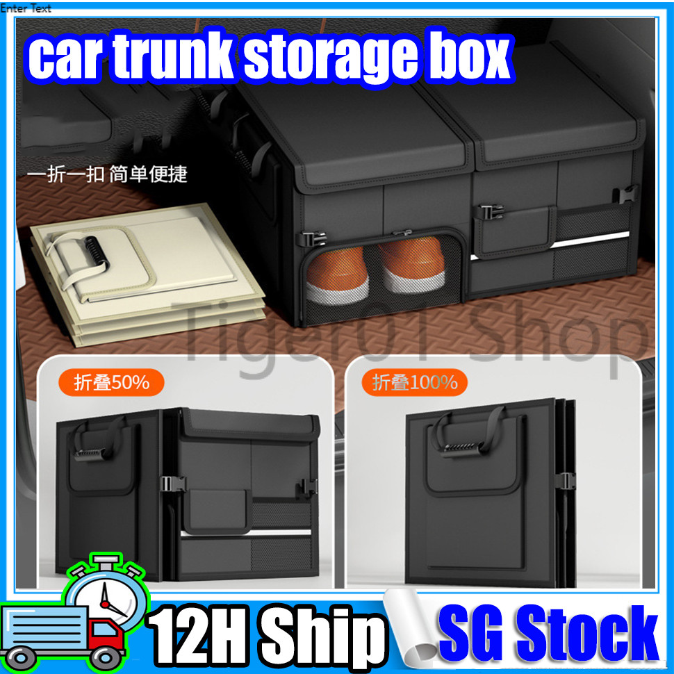 【SG STOCK】 Car Trunk Organizer Box | Large Capacity Foldable Storage ...