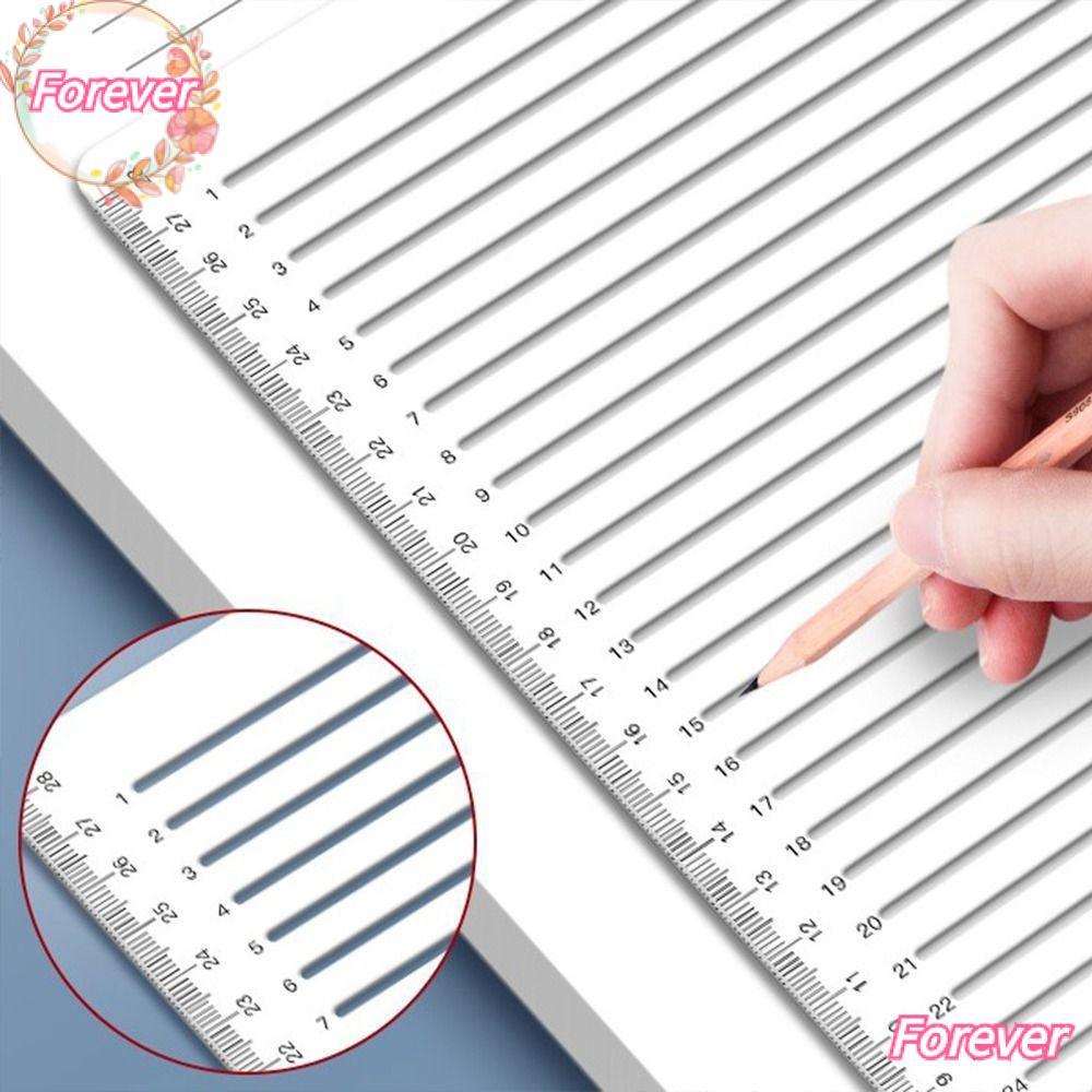FOREVER Calligraphy Stencil, Writing Straight Line Plastic Ruler ...