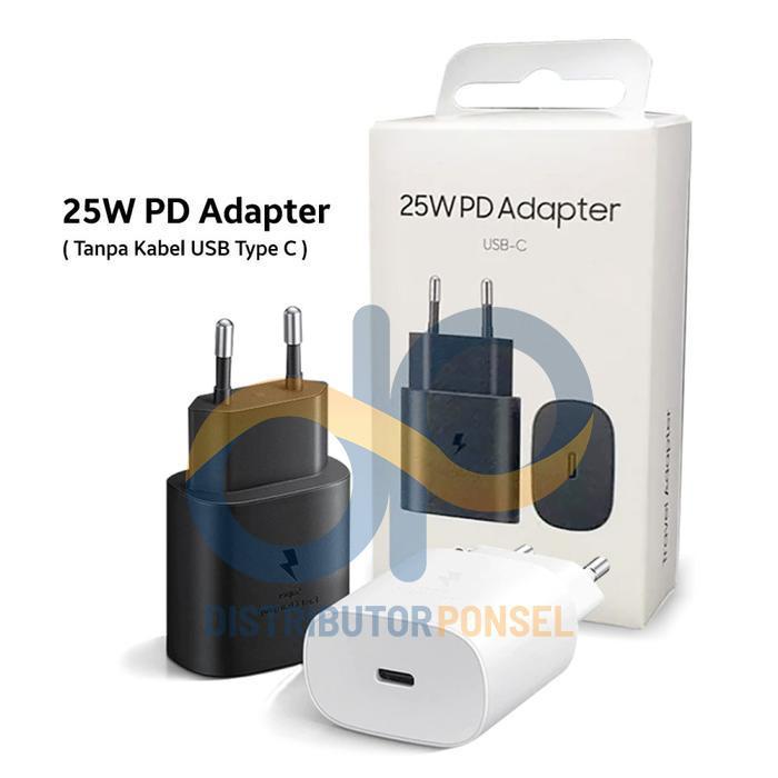 Samsung Travel Adapter Fast Charging Type C 25W Original 100% Cable Charger - Gambar 2