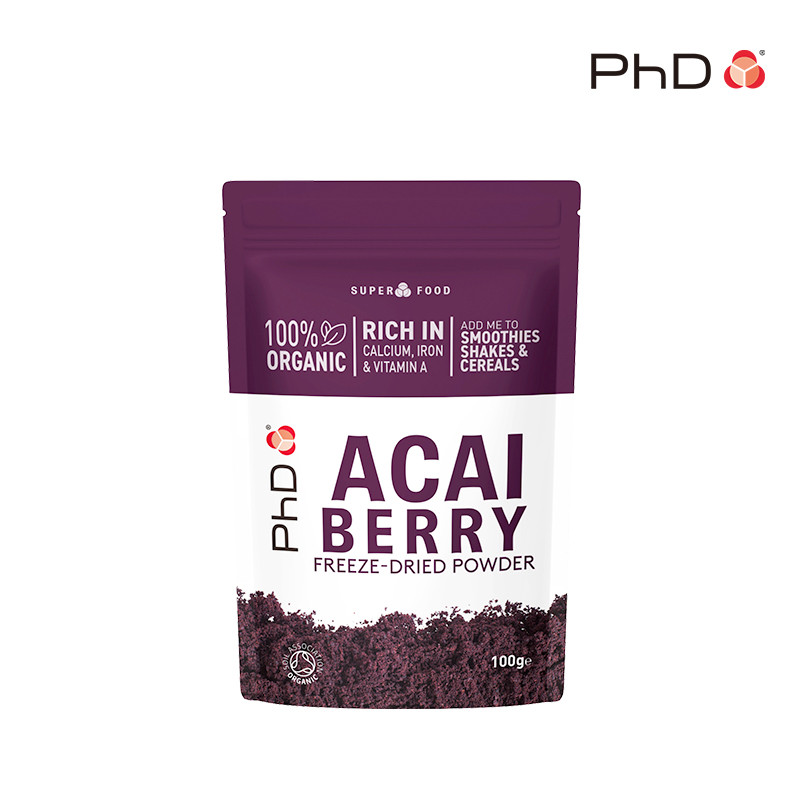PhD Superfood 100% Organic ACAI Berry Freeze-Dried Powder 100G l High ...