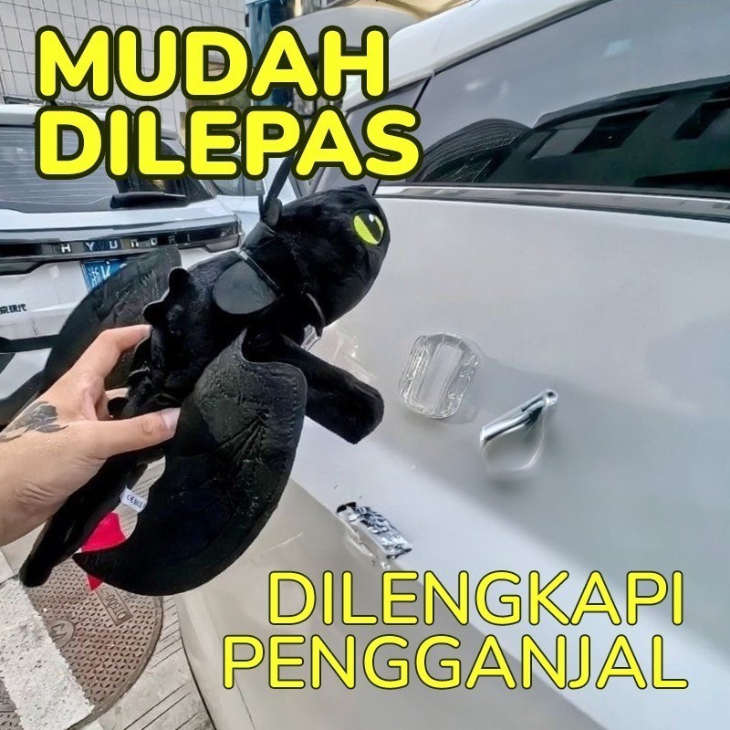 Boneka Toothless Dekorasi Kendaraan Mobil/Motor/Helm Motor Imut Lucu Menggemaskan / Bantal Night Furry Boneka White Toothless Boneka How To Train Dragon - Gambar 2