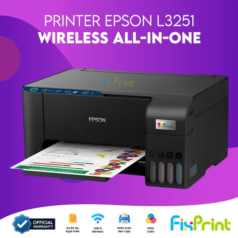 Printer Epson Portable WF-100 Wireless Epson L3250 L3251 Print Scan Copy - Gambar 2