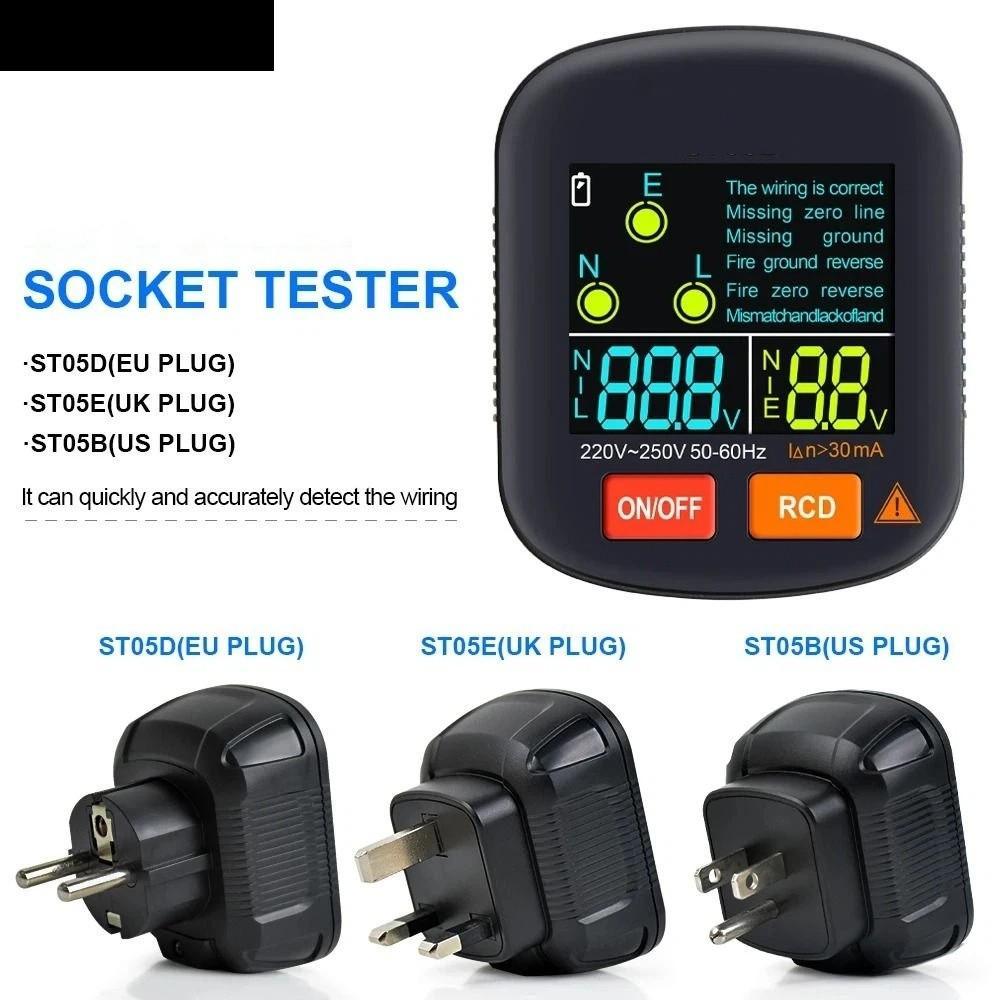 AUBREY1 Socket Detector, Ground Zero Line Digital Smart Socket Tester ...