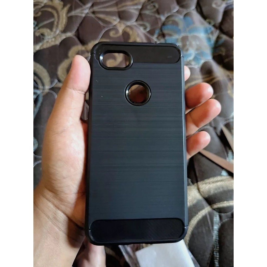 Soft Case Caseng Case TPU Fiber Carbon Silikon Softcase GOOGLE PIXEL 3A XL - Gambar 3