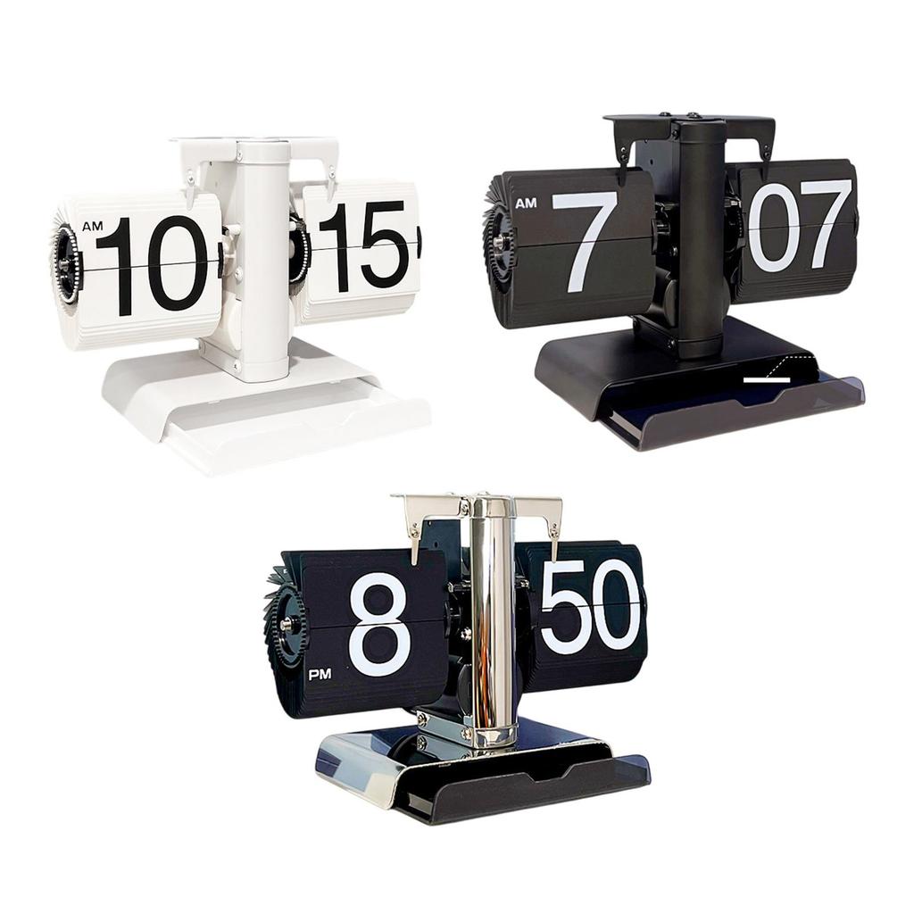[trdfdv] Flip Desk Clock Digital Flip Clock Retro Design Mechanical ...