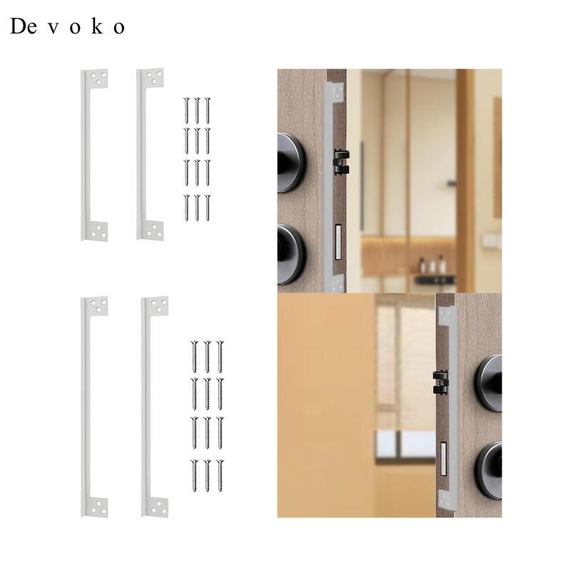 Devoko Invisible Door Latch Guard Plate Metal Security Latch Cover ...