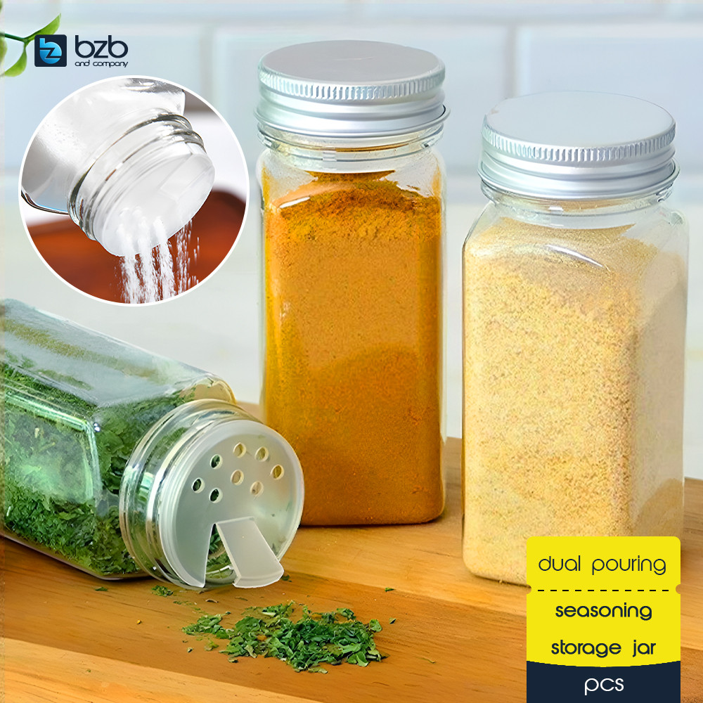 120ml Glass Seasoning Bottle Kitchen Transparent Spice Pepper Salt Jar ...