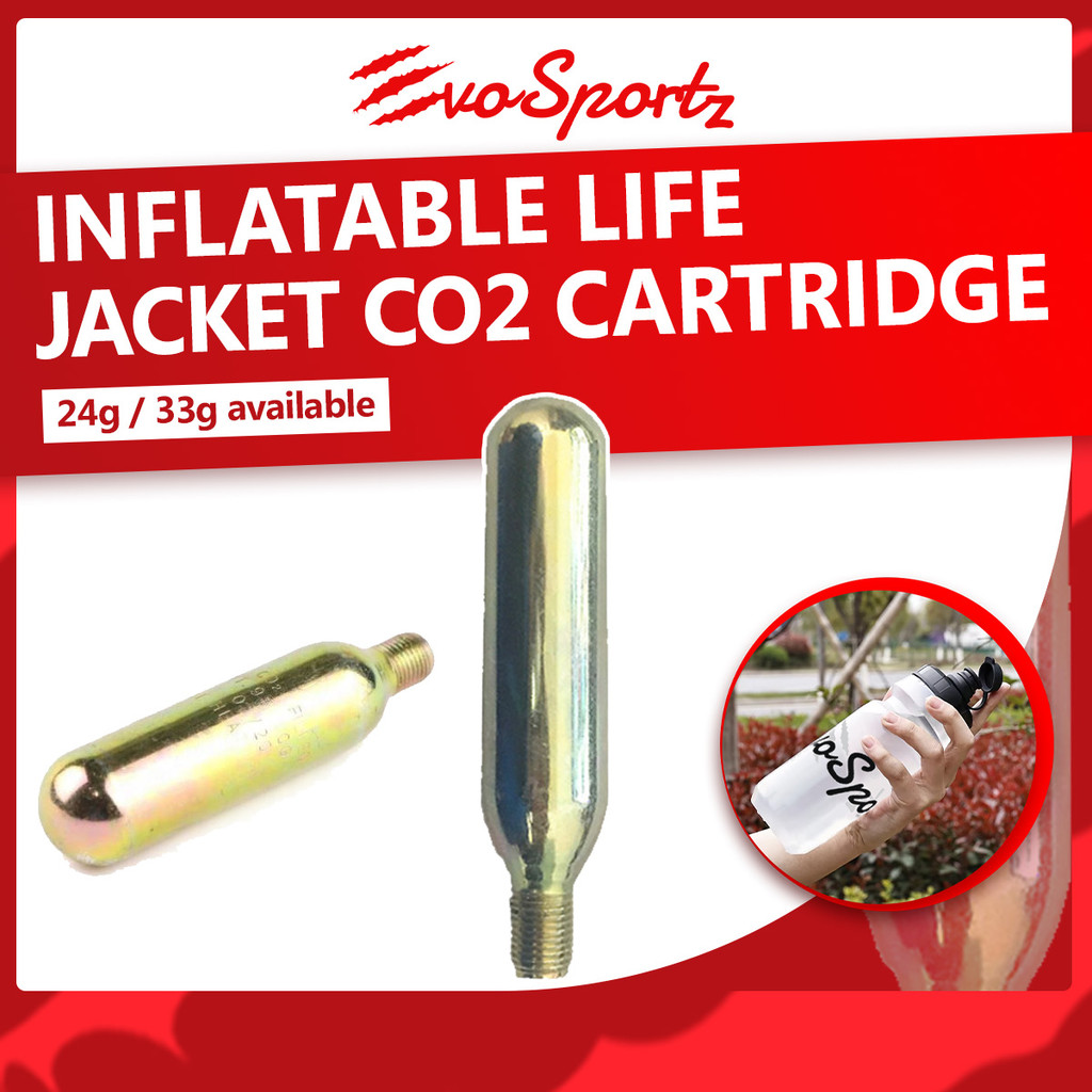 Inflatable Life Jacket CO2 Cartridge (33g) | Life Vest Gas Canister ...