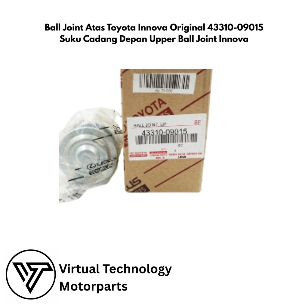 TOYOTA Upper Ball Joint InnovaTOYOTA Original 43310-09015 Front Upper ...