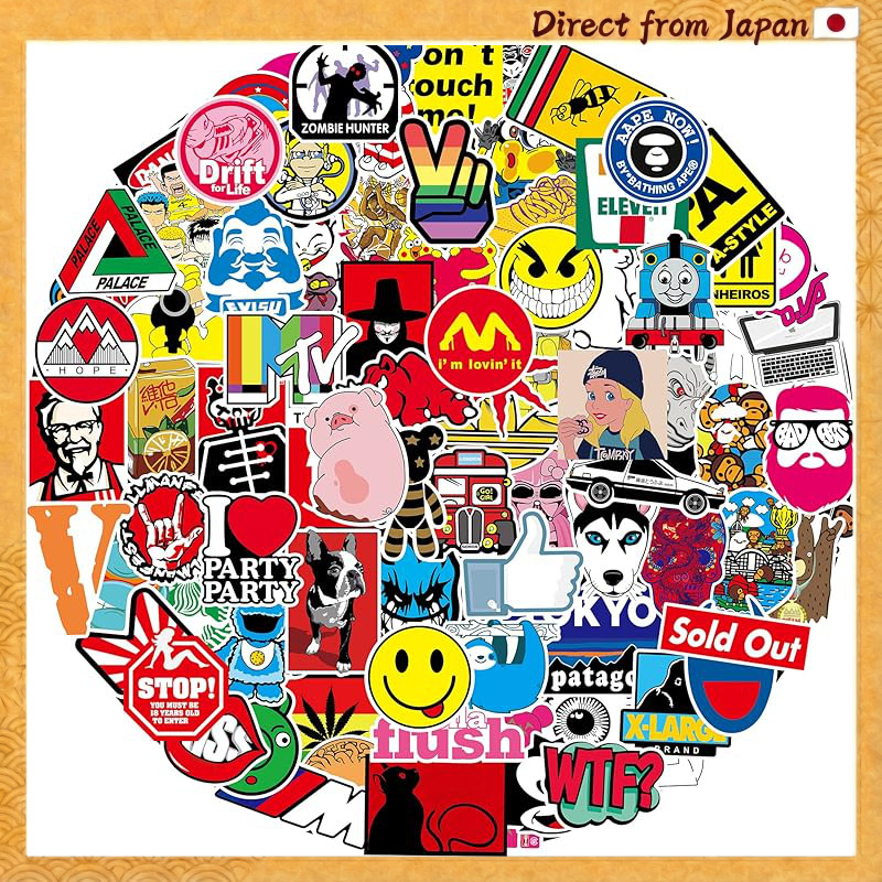 Sticker Set - 50 Pieces Waterproof Stickers - Versatile for Suitcases ...