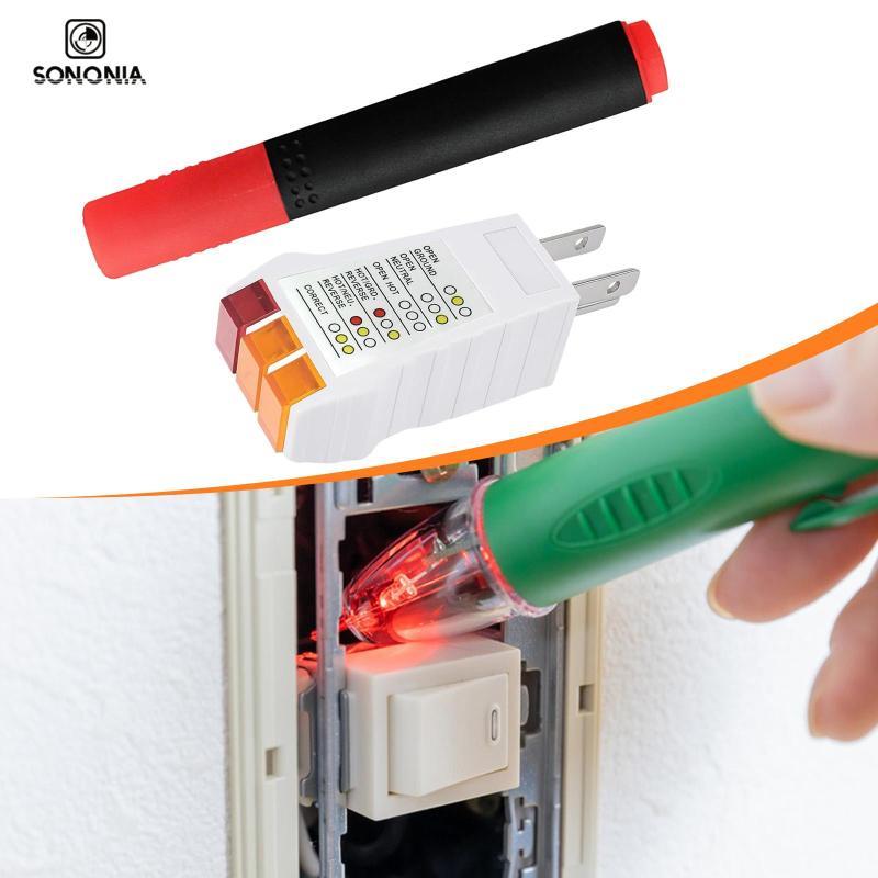 [SONONIA] Grounding Tester Plug in Electrical Outlet Continuity Checker ...