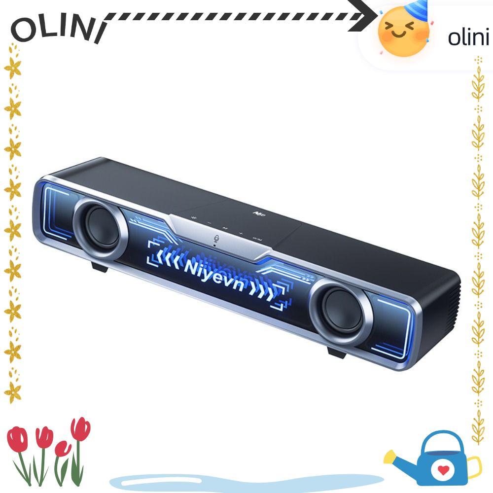 OLINI Desktop Computer Speaker, Low Latency with Microphone Wired Desk ...