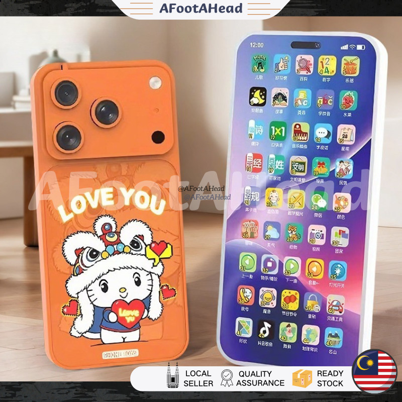 NEW Kids Phone Toys 17ProMax Smart Learning Mobile Toys English Charge ...