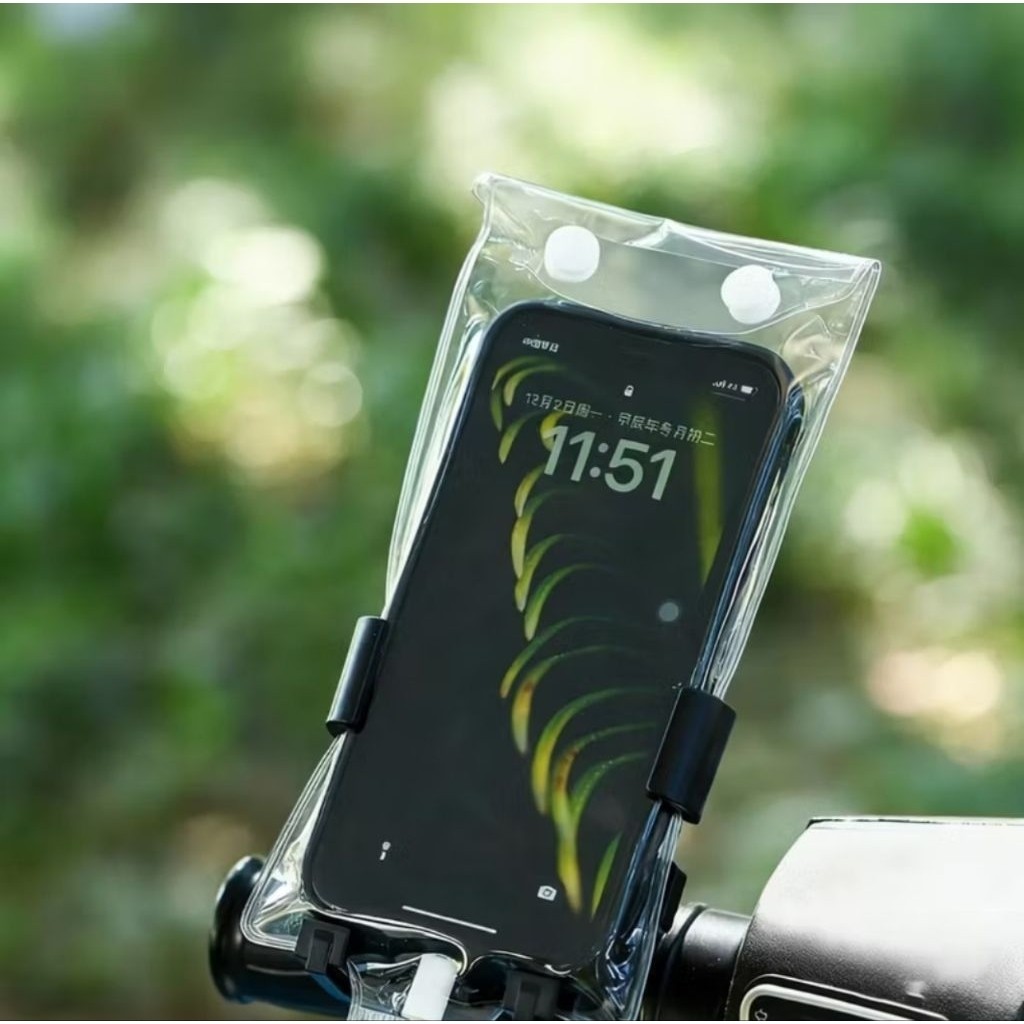 1PCS Sarung Hp Anti Air Rider Transparant Cover Smartphone Waterproof Case Pouch Handphone A144 - Gambar 3