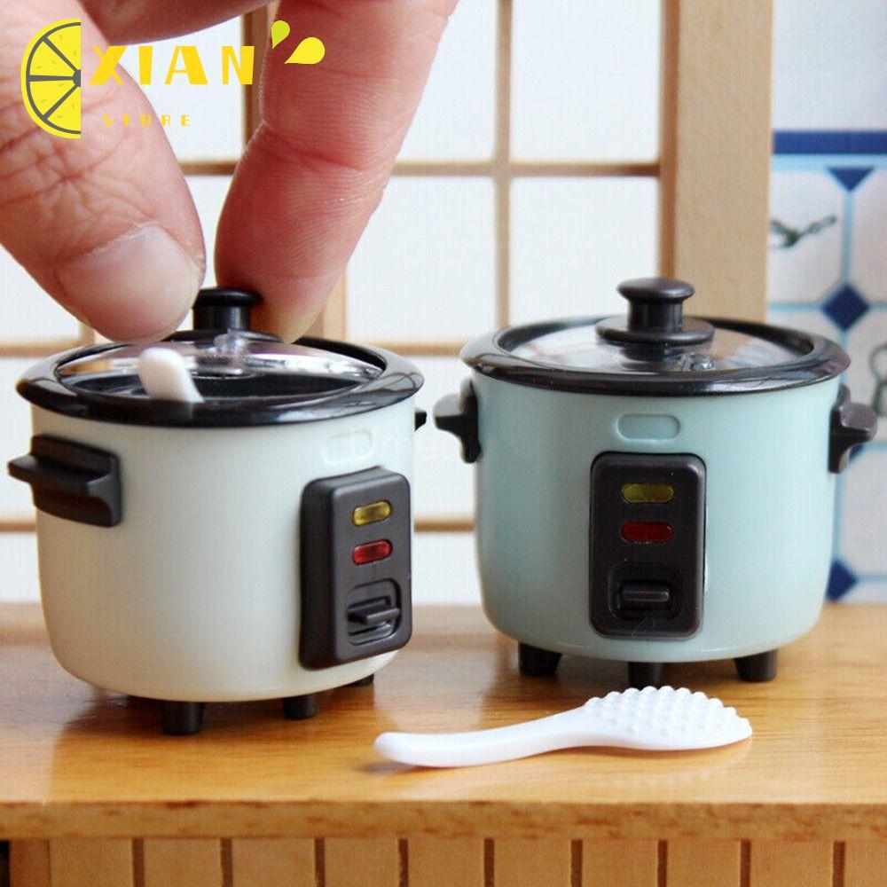 XIANS Mini Rice Cooker Decoration Doll Food Play Scene Doll House ...