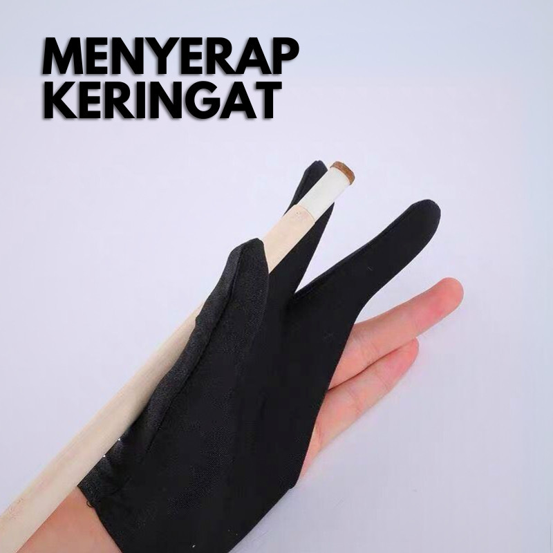 Sarung Tangan Billiard Polosan Anti Slip Kulit Premium Nyaman dan Tahan Lama, Grip Maksimal untuk Pool Snooker Carom dengan Desain Ergonomis Berpori dan Pilihan Warna Ukuran Lengkap - Gambar 2