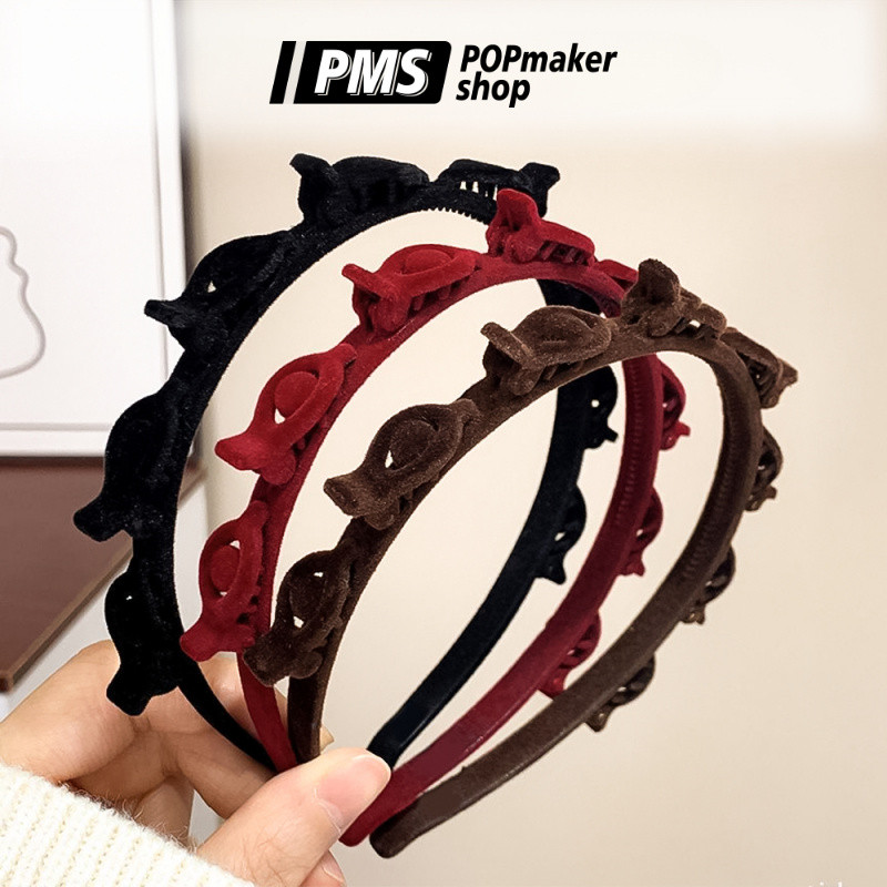Popmaker Shop Velvet Bandana With Double Clips