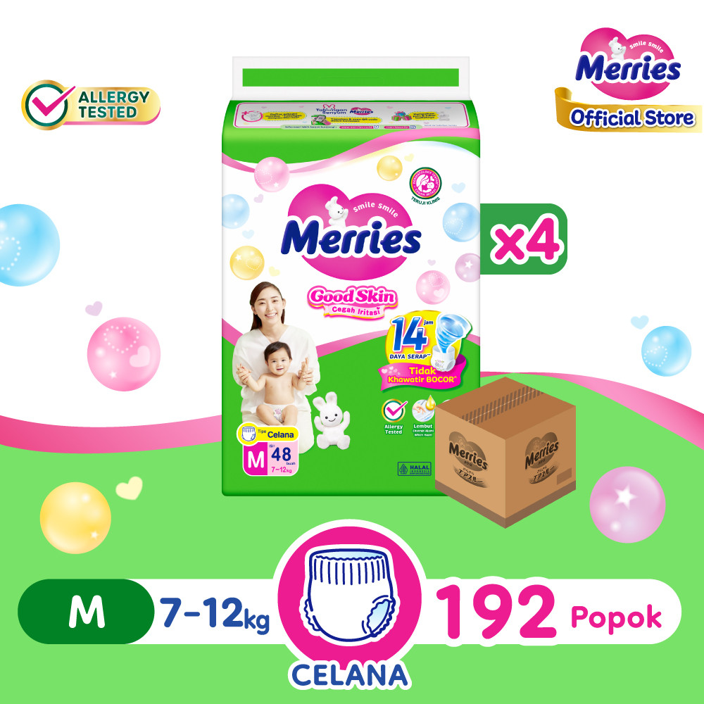 Merries Pants Good Skin M 48 Carton