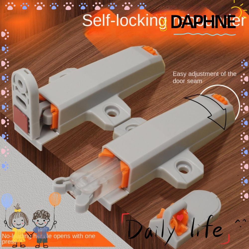 DAPHNE Door Lock Buckle, Push Type Damper Buffer Cabinet Catches, ABS ...