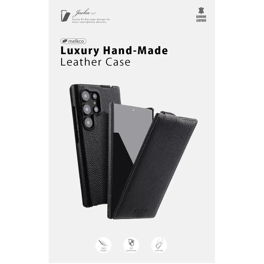 Melkco Wireless Charging Cowhide Leather Case For Samsung Galaxy S26 ...