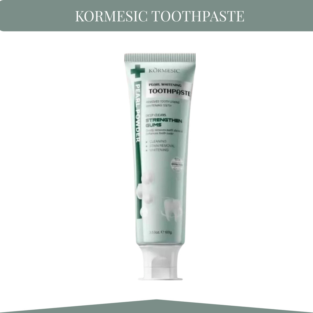 Kormesic Pearl Whitening Toothpaste 100g/ Toothpaste | Shopee Singapore