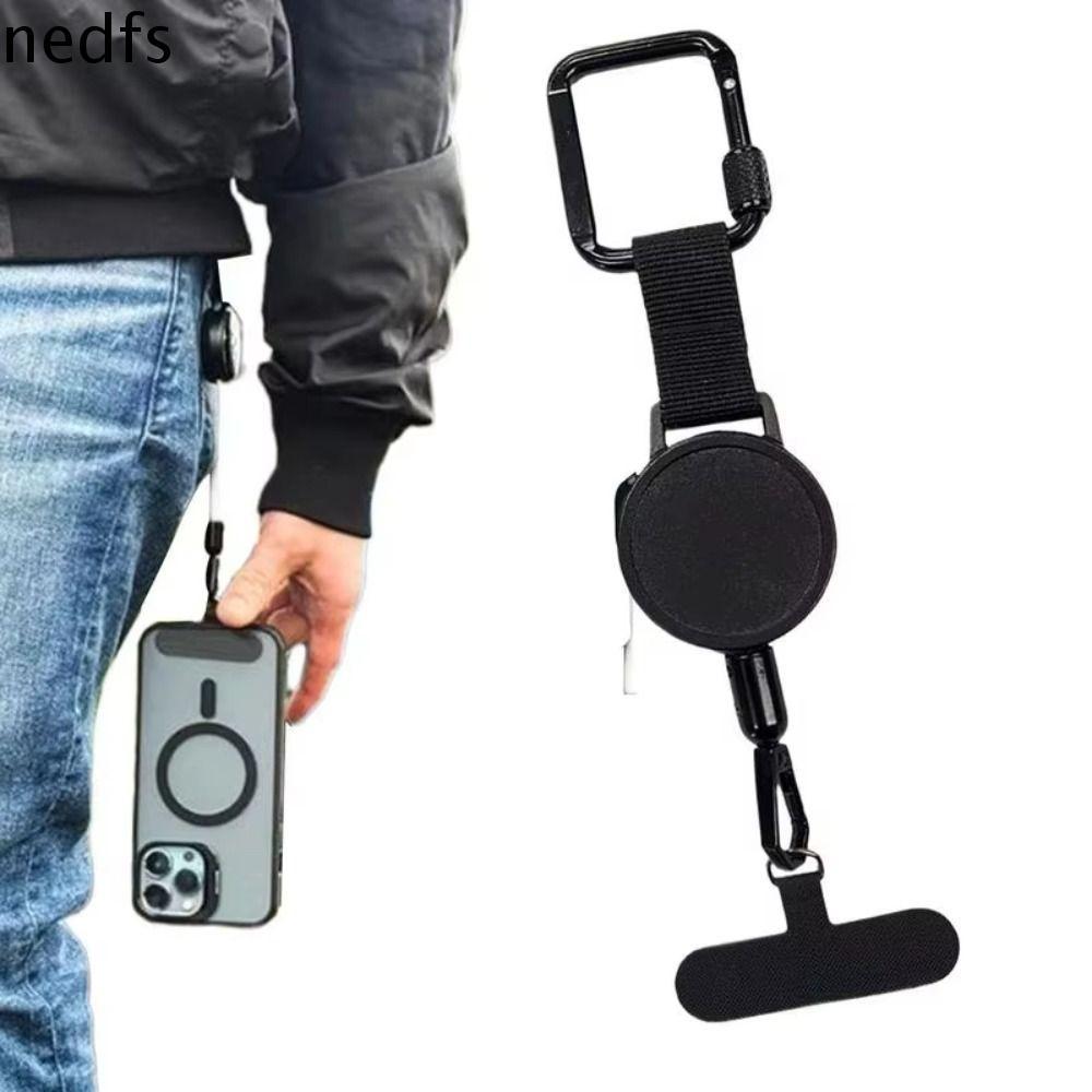 NEDFS Cellphone Tab Strap, Safety Tether With Carabiner Retractable ...
