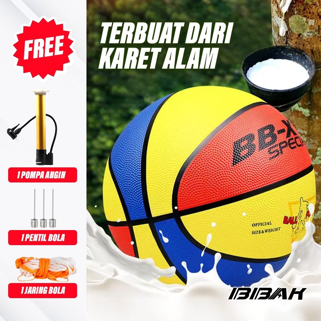 Bola Basket Anak Anti Slip Ringan Ukuran Khusus Usia 5–12 Tahun / Bola Basket Anak Karet Edukatif Indoor Outdoor untuk Latihan Dribble Passing Shooting - Gambar 2