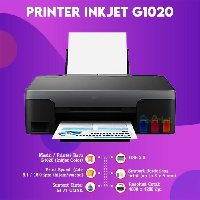 Printer Canon PIXMA G1010 G1020 G1730 G1737 Print Only New With Original Ink / Canon Printer E470 All In One WiFi - Gambar 4