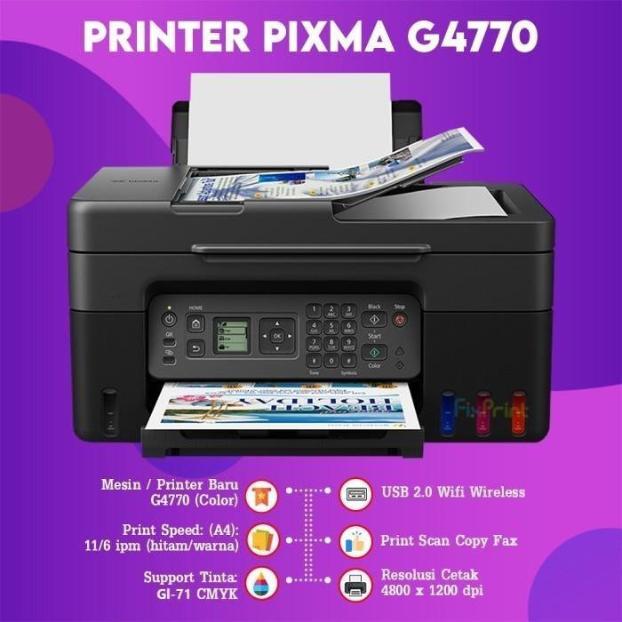 Printer PIXMA Canon G2730 G2010 G2770 Print Scan Copy G4770 Print Scan Copy Fax Lan Wireless - With - Gambar 4