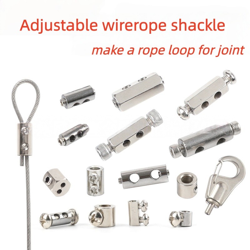 304 stainless steel wire rope clamp/adjustable wirerope shackle ...