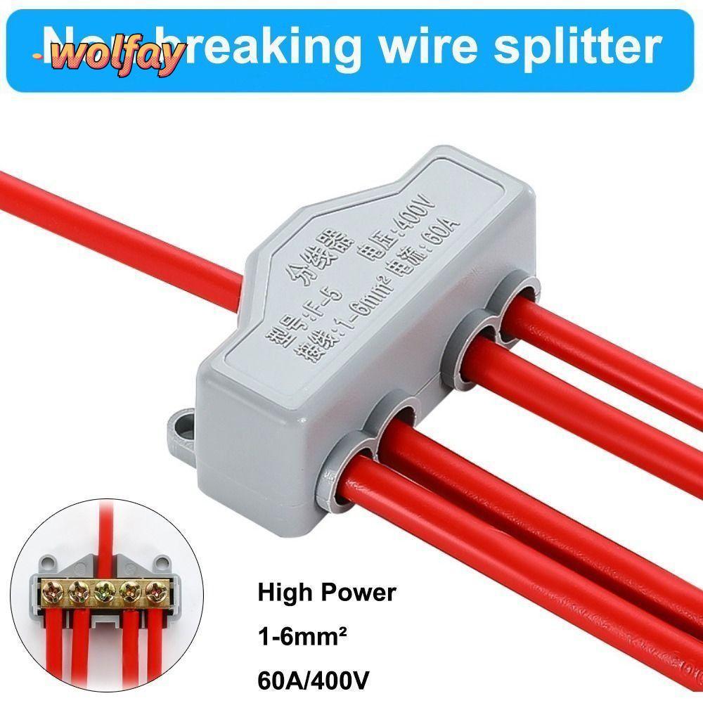 YOLANDA High Power Splitter, Large Current Conductor Brass Quick ...