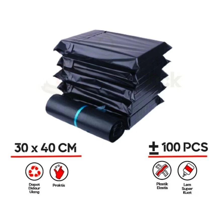 AFL PLASTIK SEAL POLYMAILER PAKING ONLINE SHOP UKURAN 30 X 40CM 1 PAX ISI 100 PCS - Gambar 2