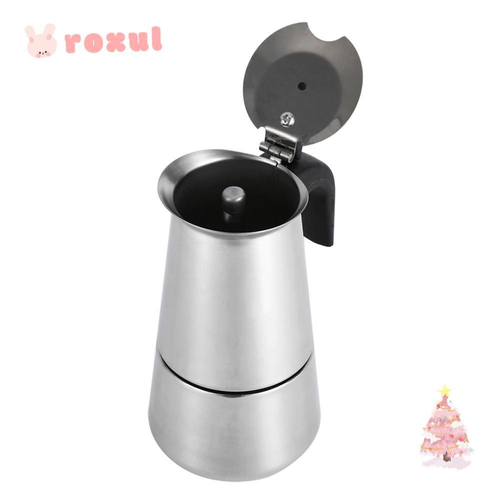 ROXUL Percolator, Stainless Steel Classic Moka Pot, Espresso 100ml 2 ...