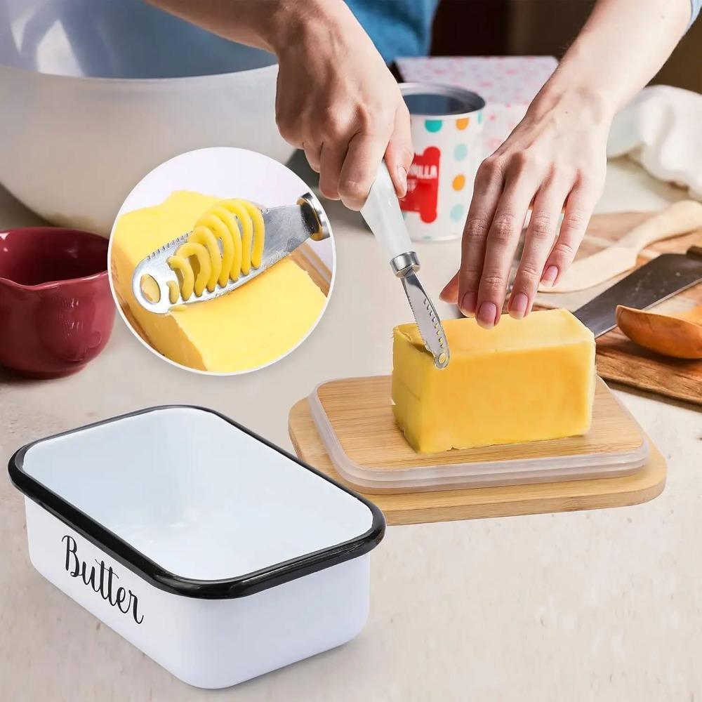 MXBEAUTY1 Butter Dish, Airtight With Spatula Butter Box, Practical ...