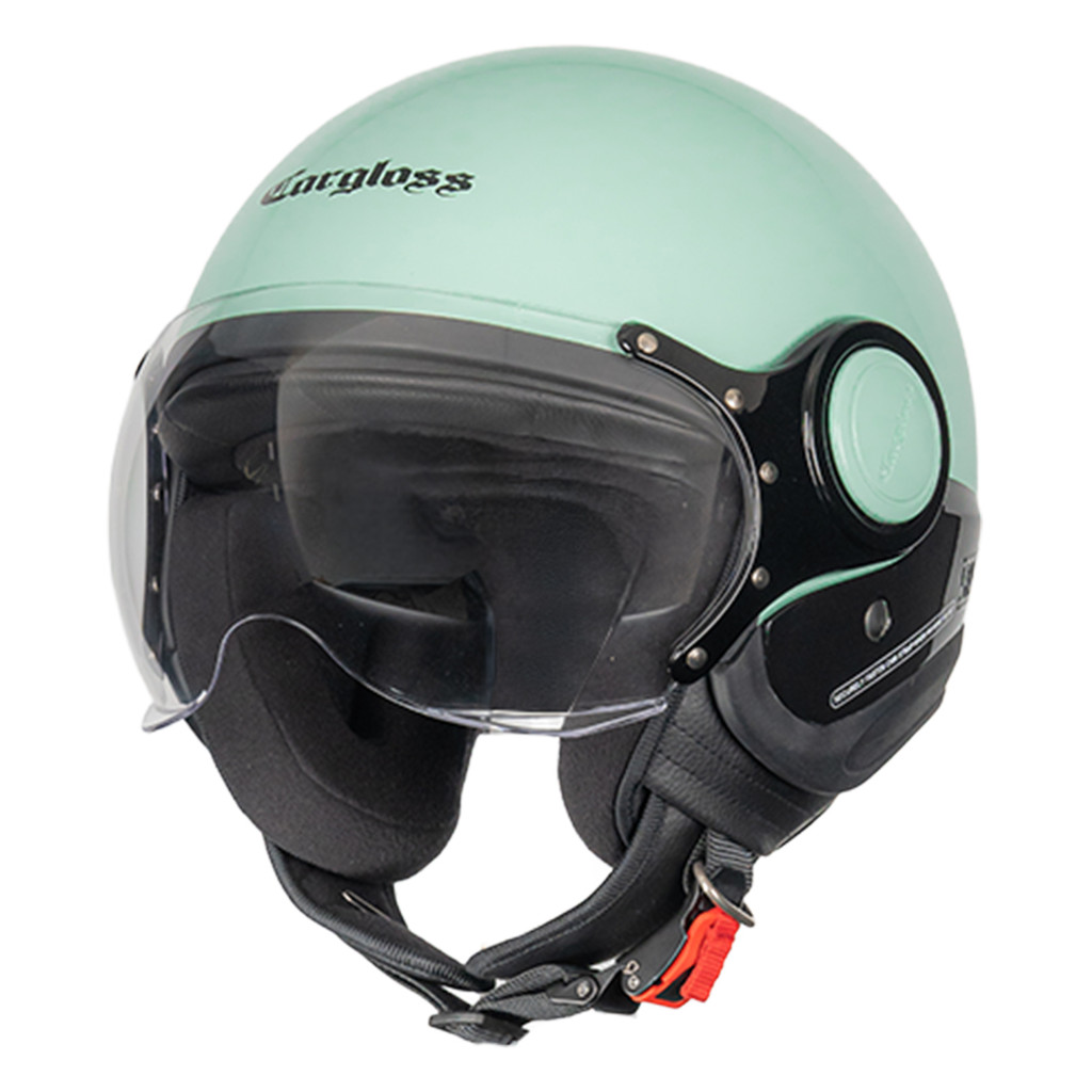 Cargloss M One Retro Helm Half Face - S Green - Gambar 2