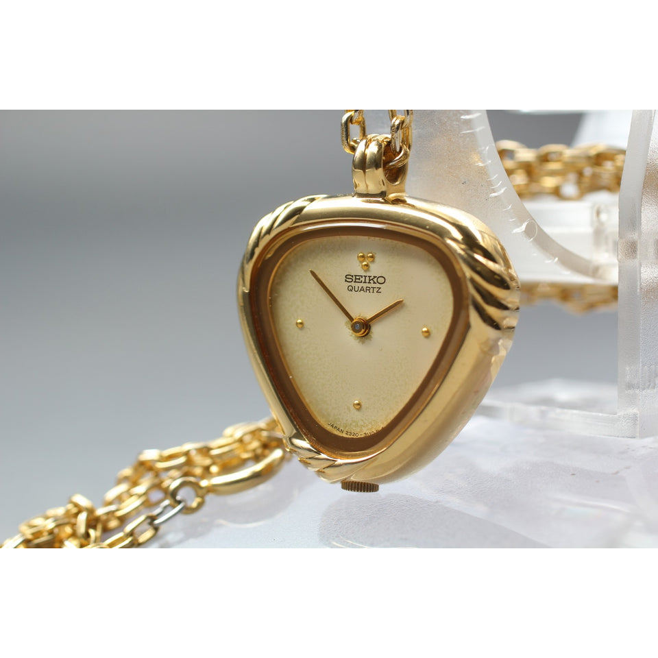 Vintage [Exc+5] Seiko 2320-6580 Gold Triangle 24mm Ladies Watch From ...