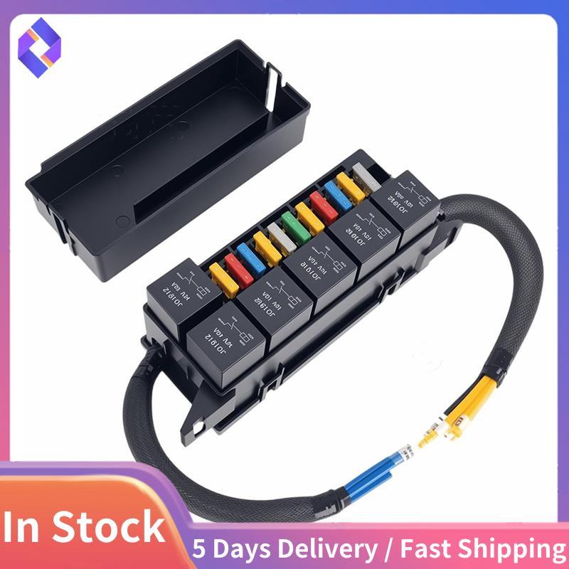 12V Fuse and Relay Box, 11 Way 4 Pin 6 Slot, Fuse Relay Block ...