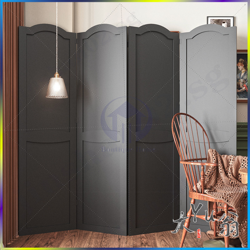 Folding Screen Partition Black Modern Minimalist Entryway Screen ...