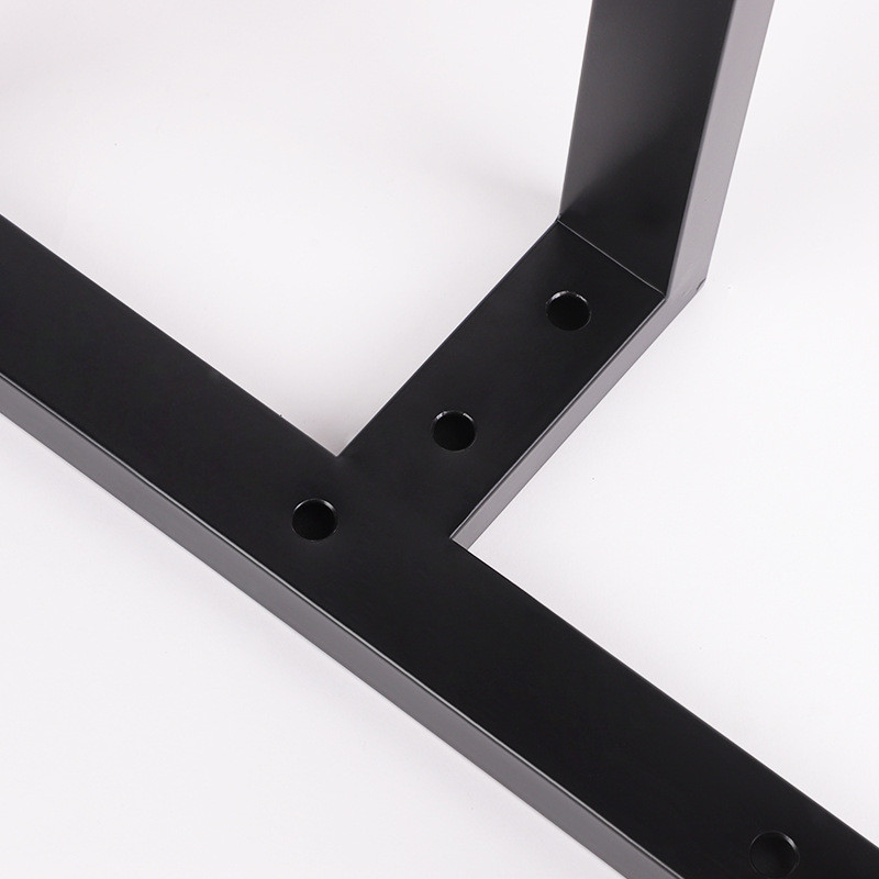T Table Leg Bracket Iron Art Steel Frame Leg Table Frame Triangle ...